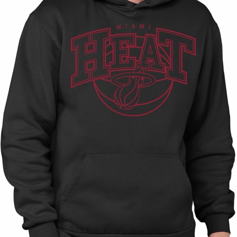 Junk Food x NBA -Monochromatic Arch - Adult Pullover Hoodie Miami Heat Size XXL